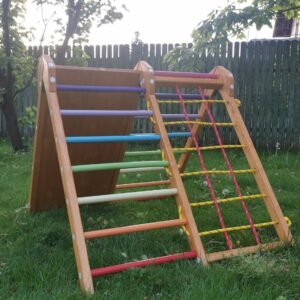 wooden climbing ladder