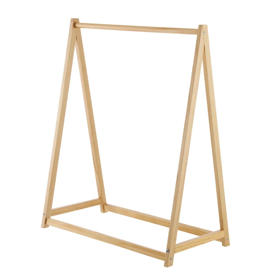 Wooden Clothes Rail