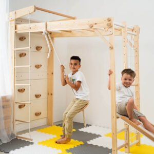 Wooden Climbing Ladder Set for Kids – Safe & Fun Playtime