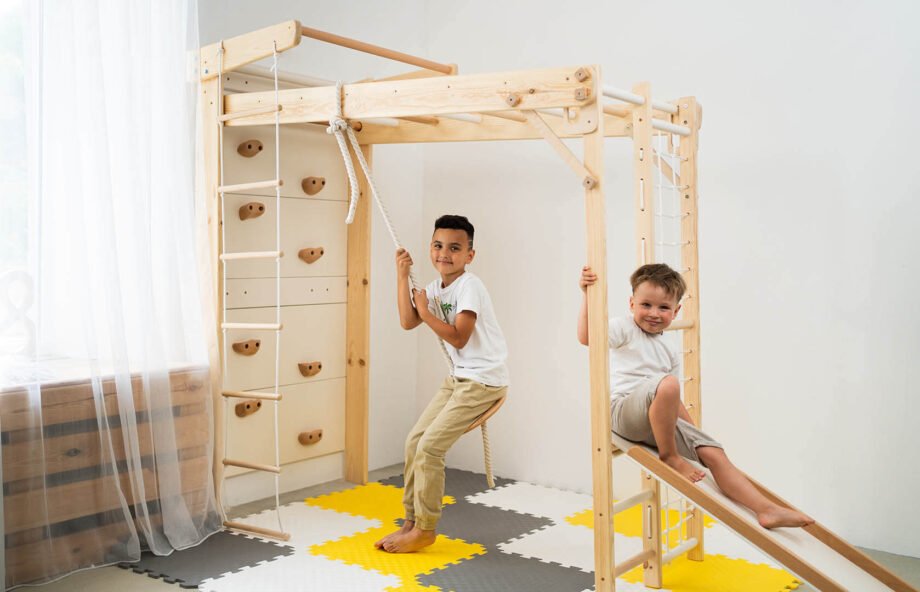 Wooden Climbing Ladder Set for Kids – Safe & Fun Playtime