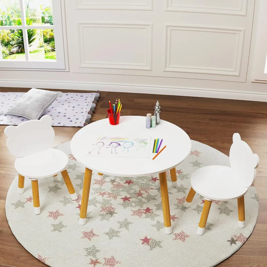 Kids Play Table with 2 Chairs