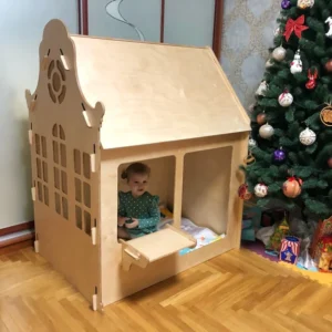 Kids Outdoor Wooden Playhouse