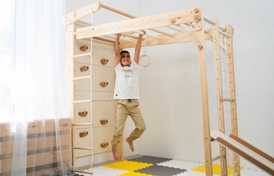 Wooden Climbing Ladder Set for Kids – Safe & Fun Playtime