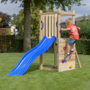 Wooden Climbing Frame Tower With Slide by Swing King