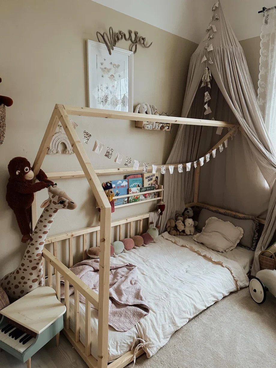Montessori Wooden Toddler bed