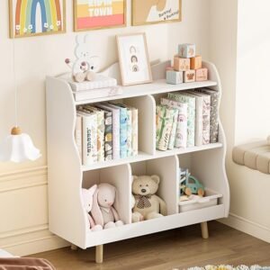 Kids Bookshelf and Toy Storage Orangizer