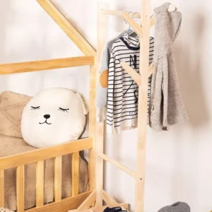 wooden coat hanger hat stand