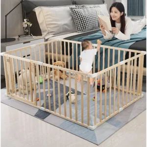 Wooden play yard
