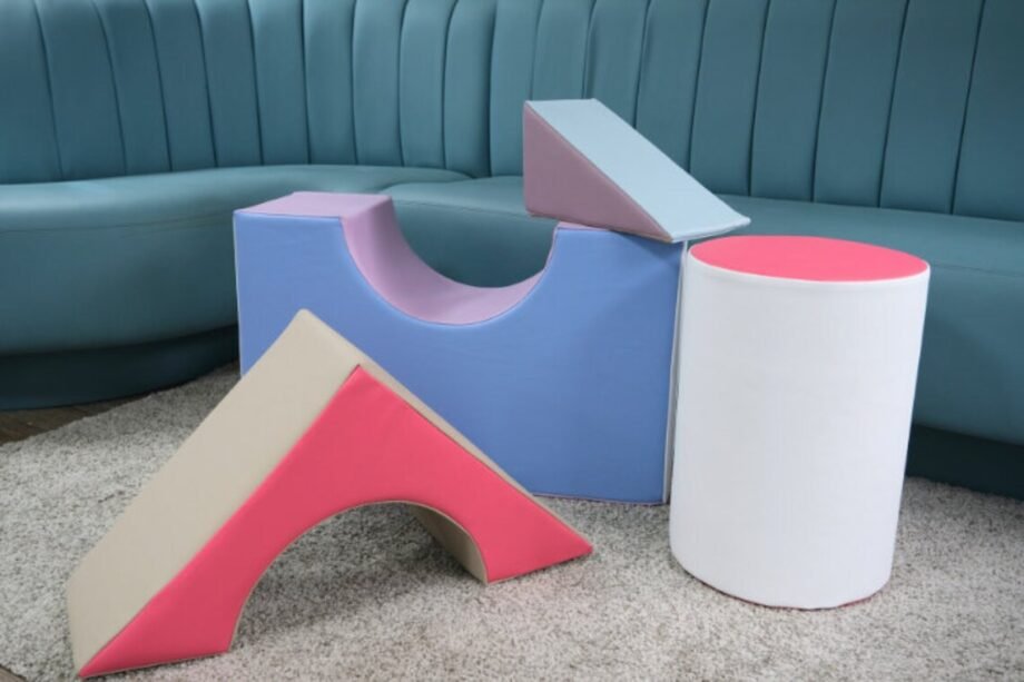 Soft Play 4-Piece Set – Circular, Triangular, and Rectangular Shapes