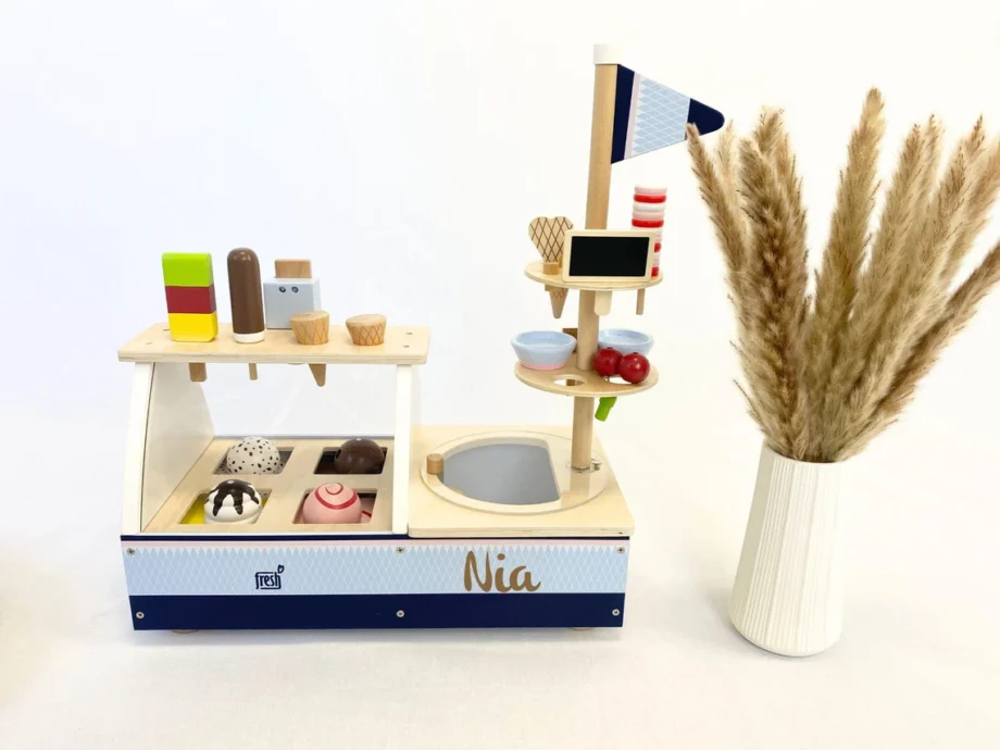 Wooden Ice cream playset for kids