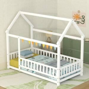 White house Floor bed