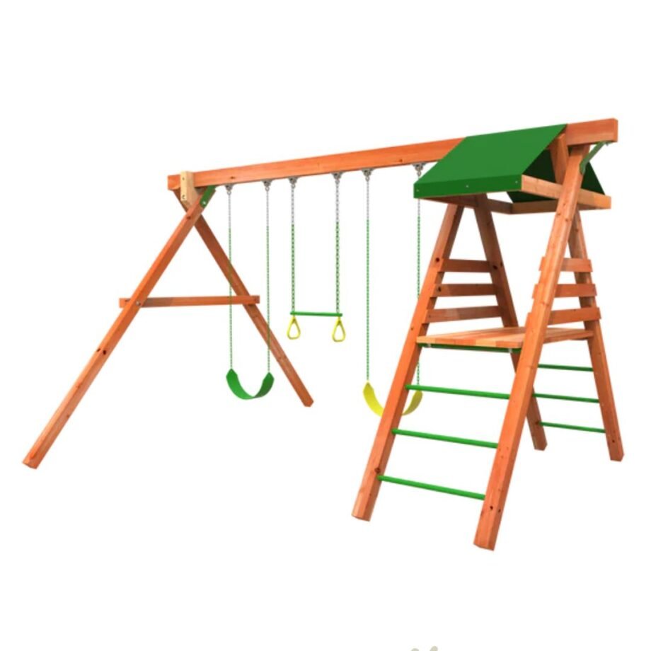 Jungle Wooden Climber Playset