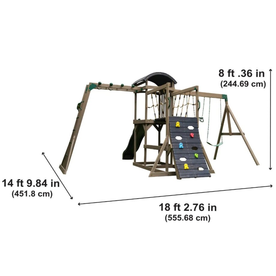 Gladiator Wooden Swing Set