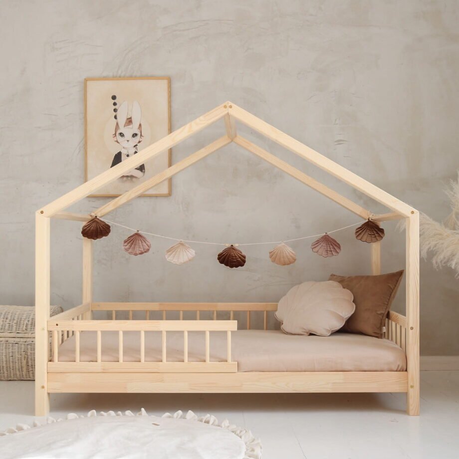 House Shape Wooden Toddler Bed