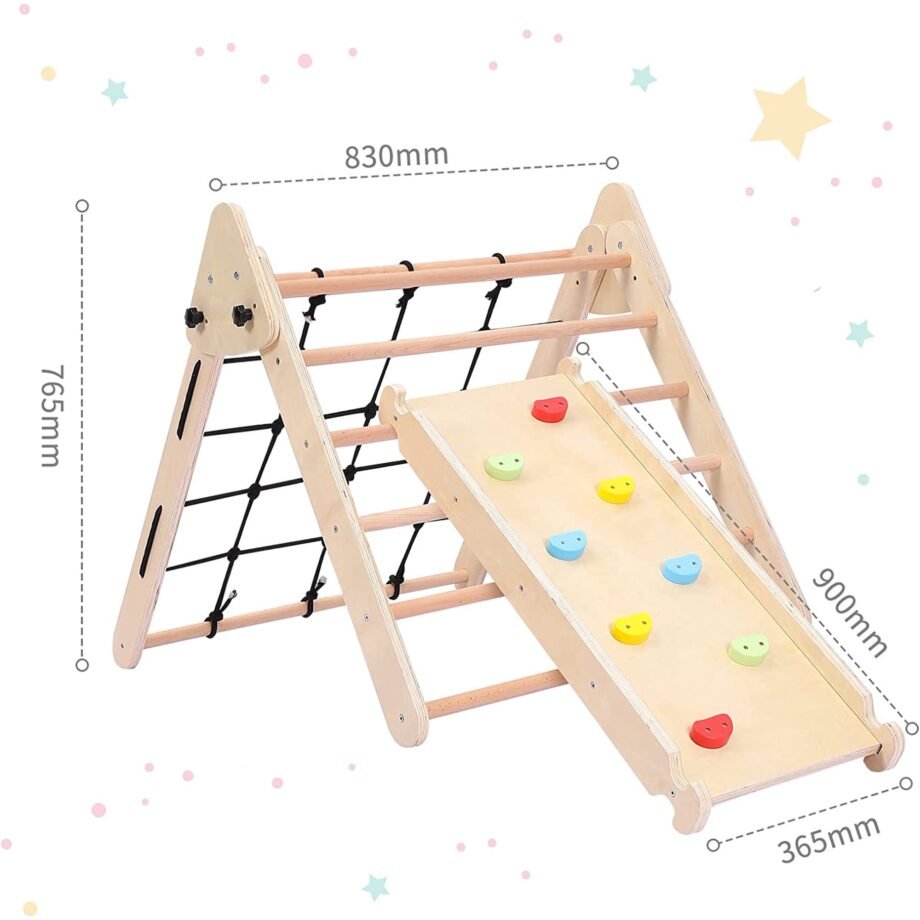 2-in-1 Toddler Indoor Gym Playset