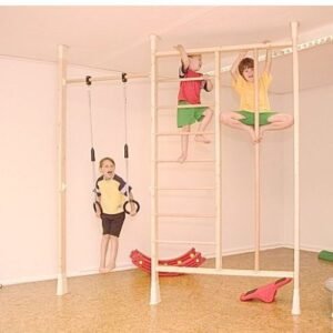 wooden gymnastics wall set
