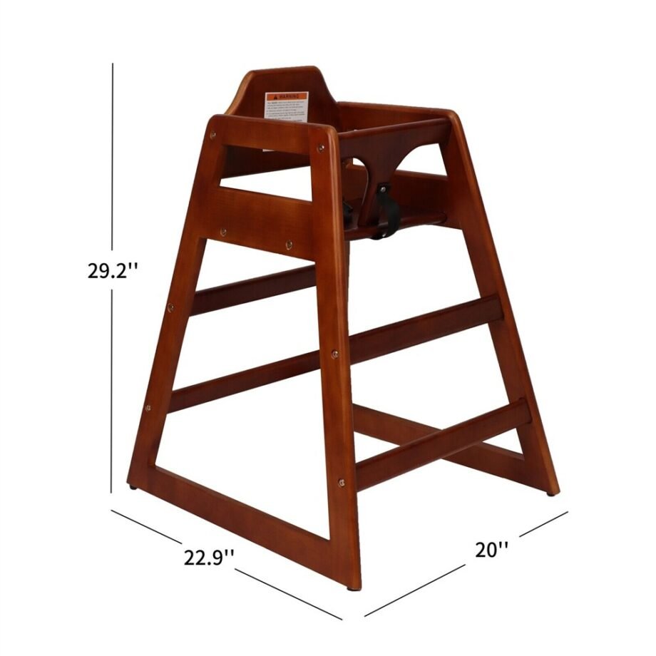 Wooden Double Solid baby highchair