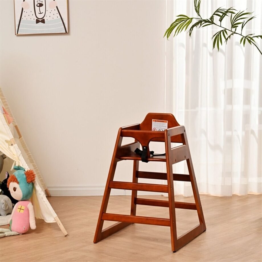 Wooden Double Solid baby highchair