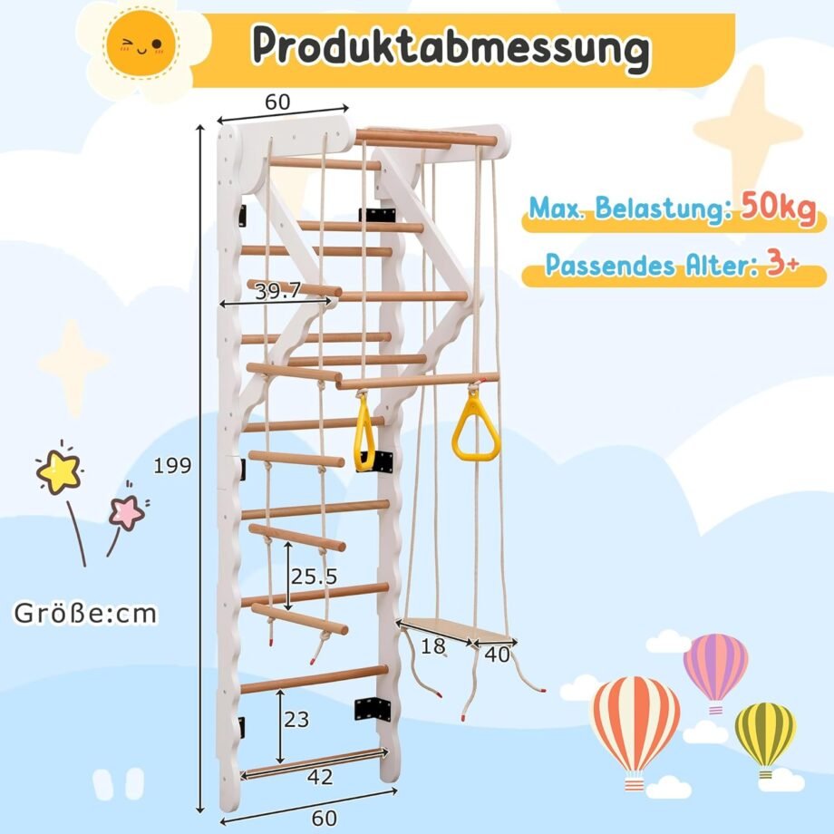 Wooden Indoor Climbing Frame
